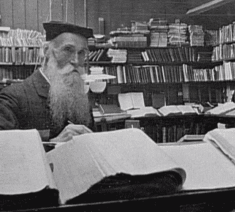 James Murray at Work in His Scriptorium